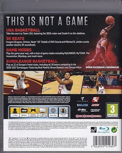 NBA 2K17 - PS3 (B Grade) (Genbrug)